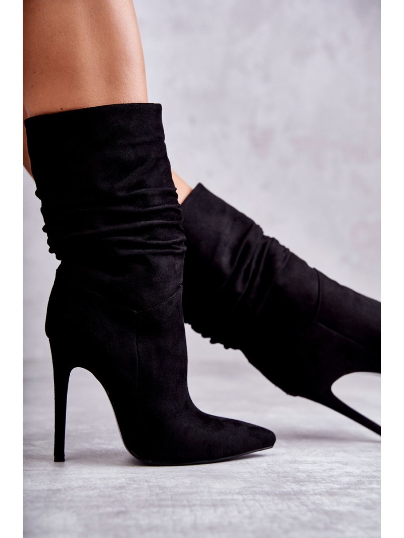Women's Wrinkled Boots Boots black Laguna