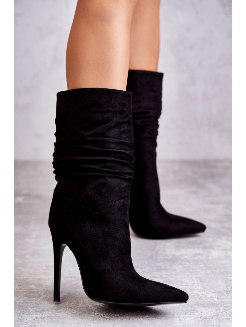 Women's Wrinkled Boots Boots black Laguna