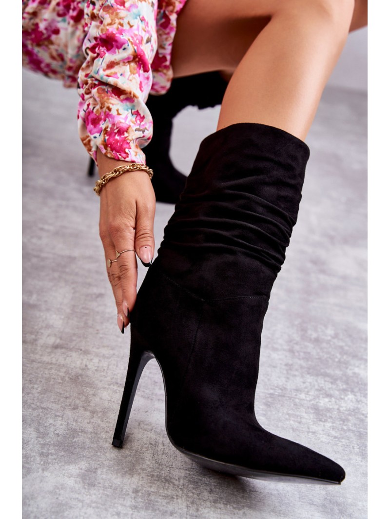 Women's Wrinkled Boots Boots black Laguna