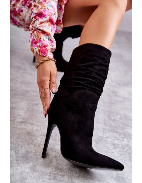 Women's Wrinkled Boots Boots black Laguna