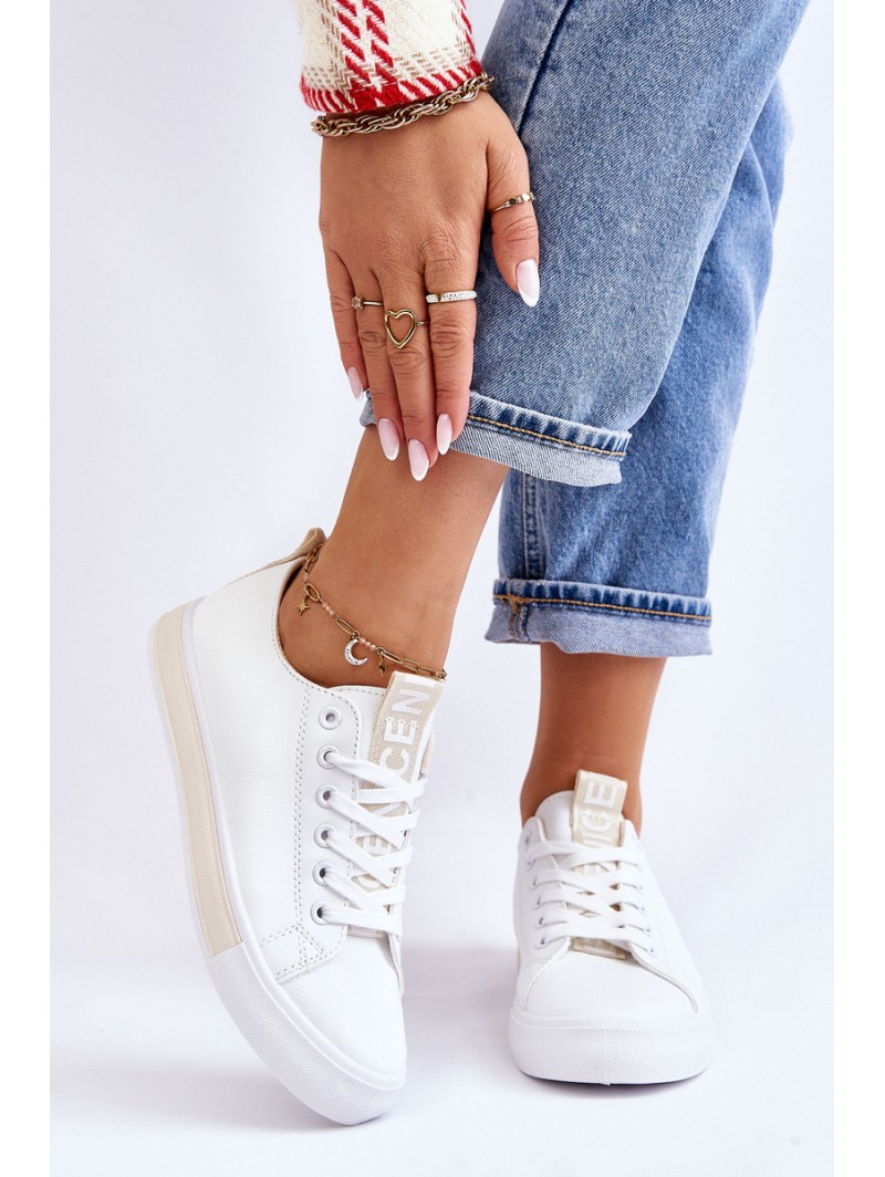 Women's Sneakers Classic White-Beige Ville