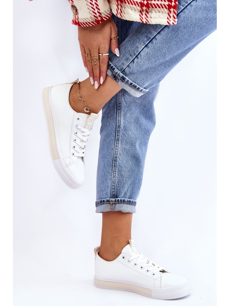 Women's Sneakers Classic White-Beige Ville