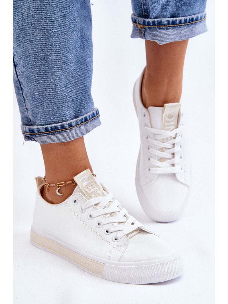 Women's Sneakers Classic White-Beige Ville