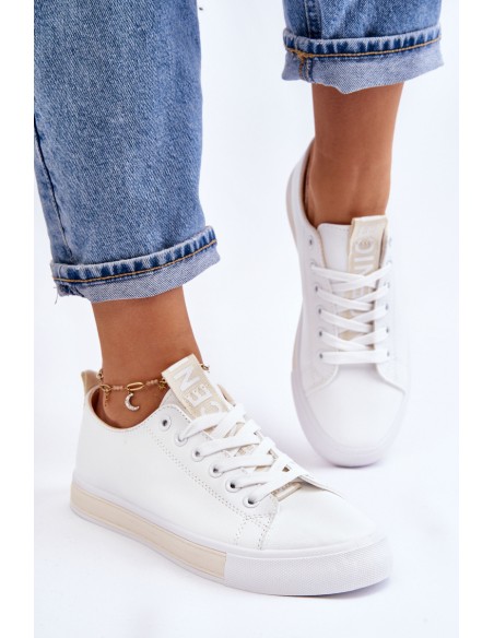 Women's Sneakers Classic White-Beige Ville