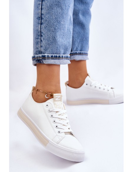 Women's Sneakers Classic White-Beige Ville