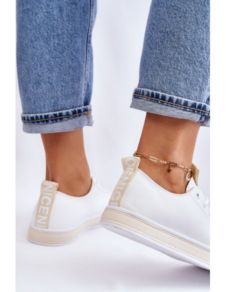 Women's Sneakers Classic White-Beige Ville
