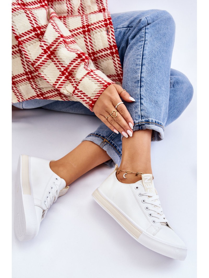 Women's Sneakers Classic White-Beige Ville