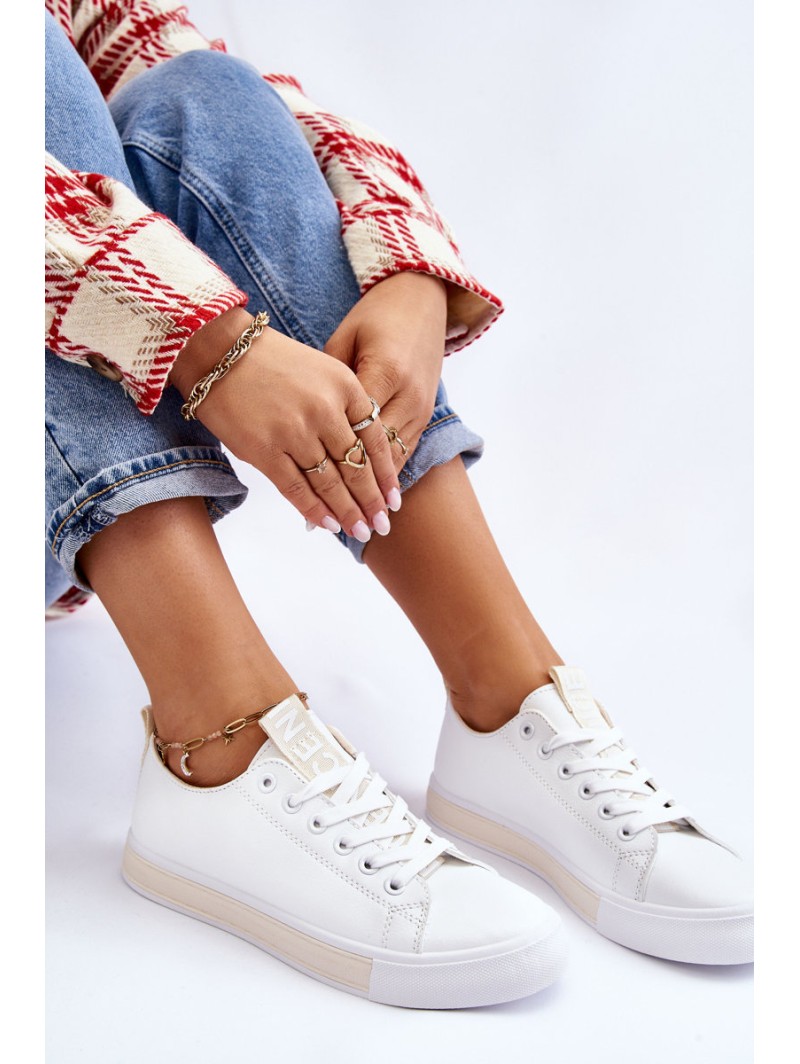 Women's Sneakers Classic White-Beige Ville