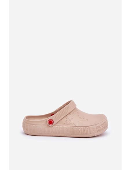 Women's Lightweight Slippers Big Star II275008 Beige