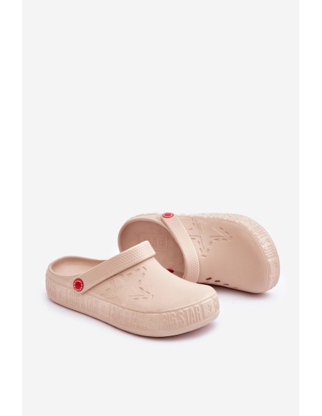 Women's Lightweight Slippers Big Star II275008 Beige
