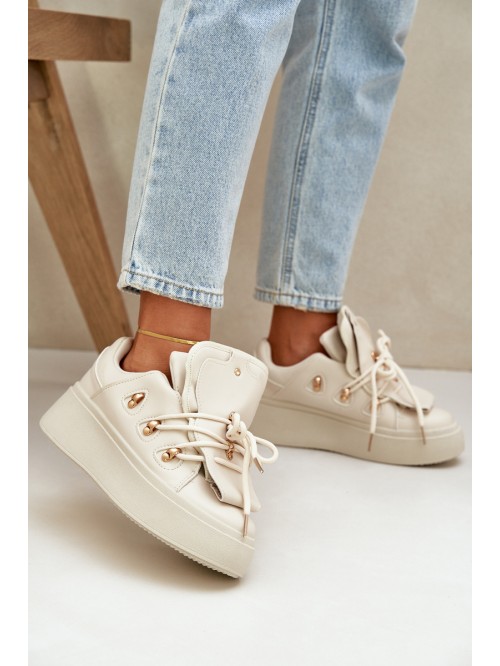 Women's Sneakers On Platform Beige Dolistana 2