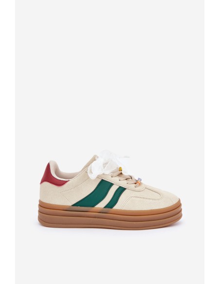Women's Sneakers With Embellishments Beige Jariana