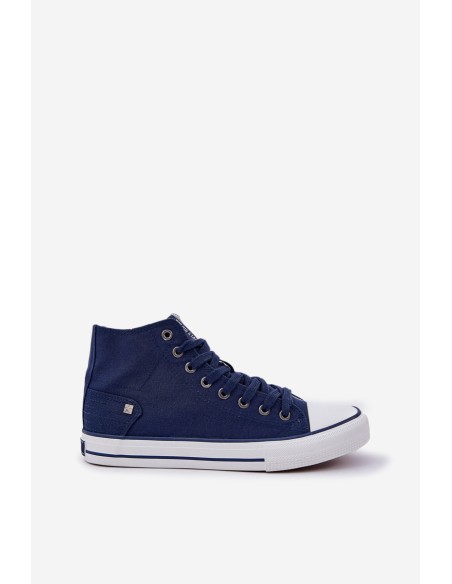 Ladies High Top Sneakers Big Star DD274333 Navy Blue