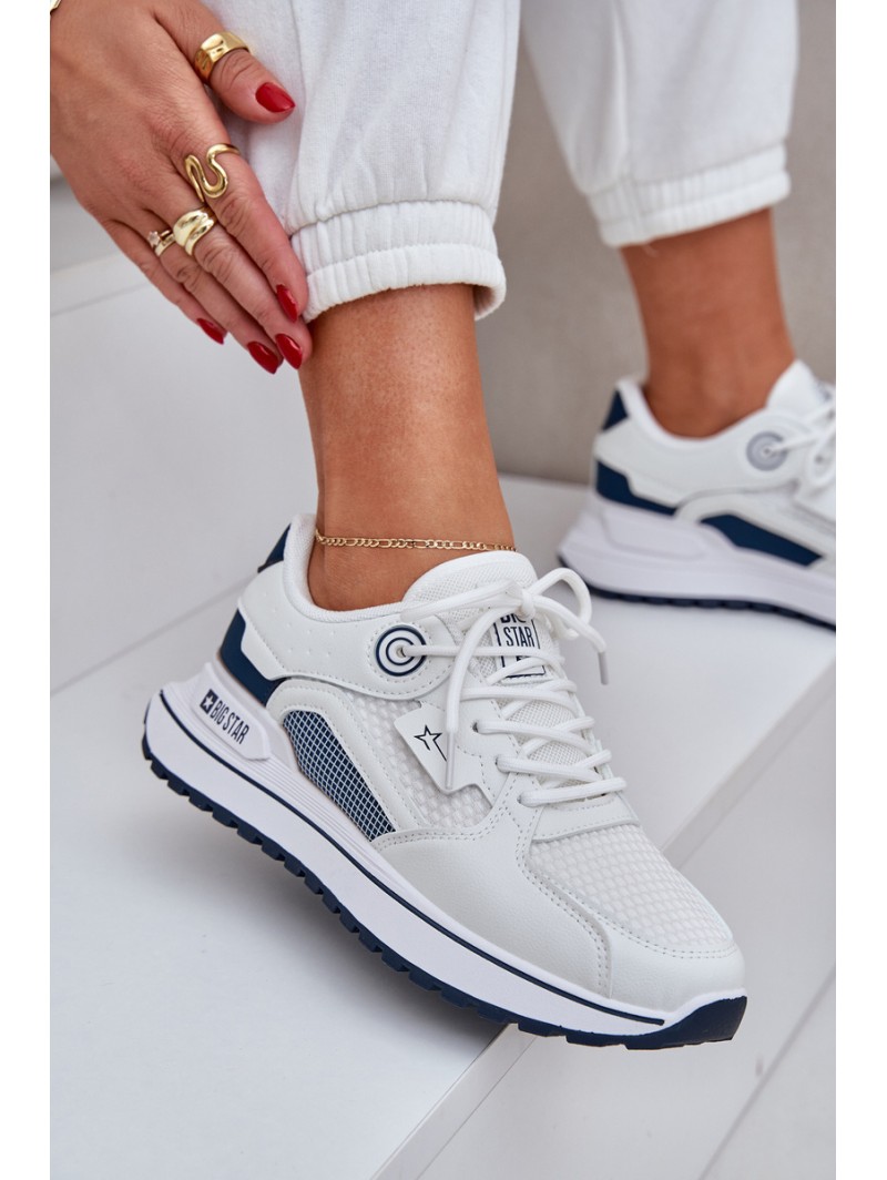 Sports Shoes Sneakers Women Big Star NN274A103 HI-POLY SYSTEM White-Navy