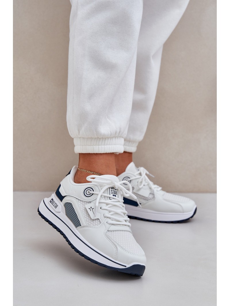 Sports Shoes Sneakers Women Big Star NN274A103 HI-POLY SYSTEM White-Navy
