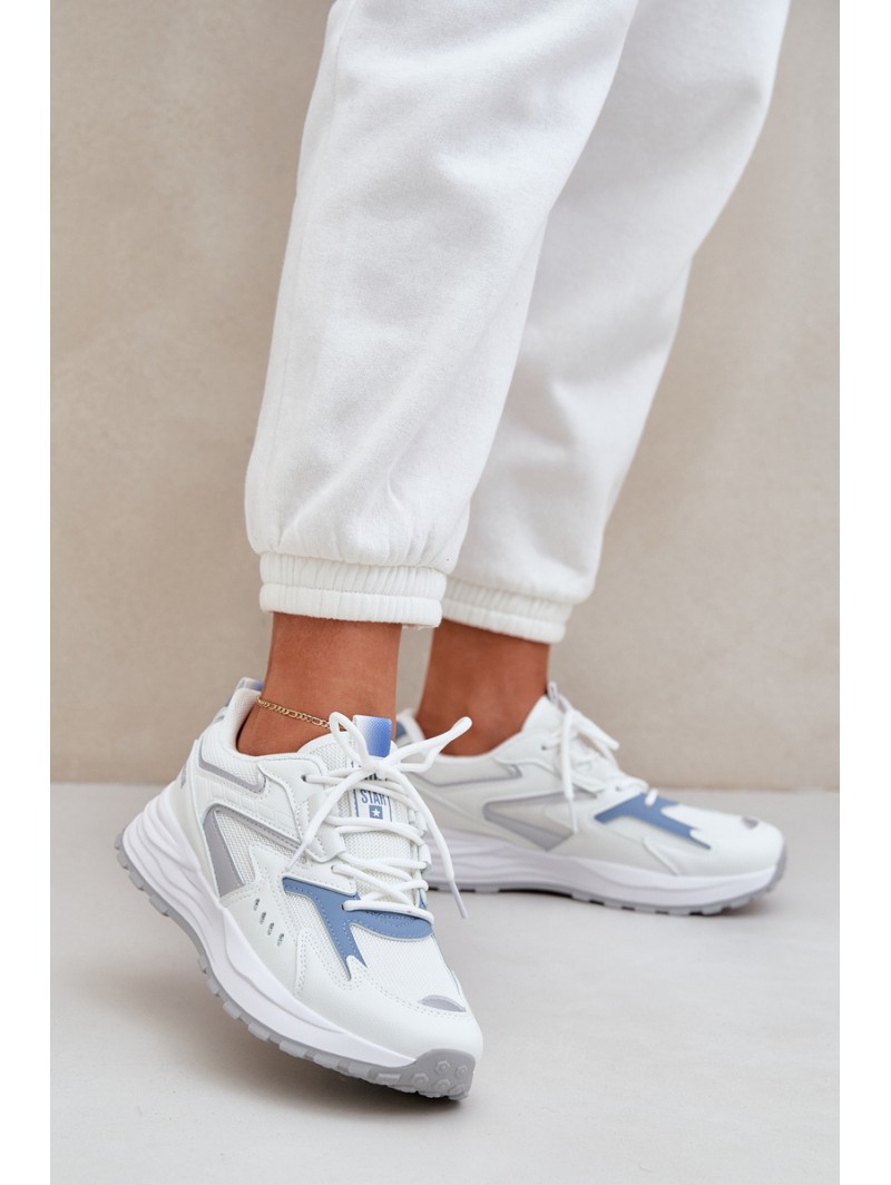 Ladies Sports Shoes Big Star NN274A094 HI-POLY SYSTEM White-Blue