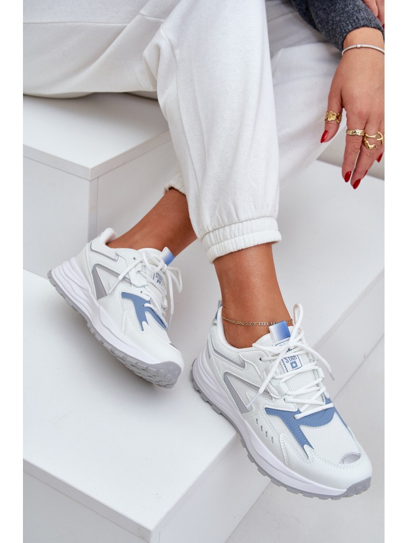 Ladies Sports Shoes Big Star NN274A094 HI-POLY SYSTEM White-Blue