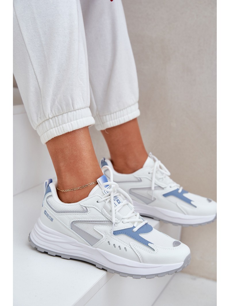 Ladies Sports Shoes Big Star NN274A094 HI-POLY SYSTEM White-Blue