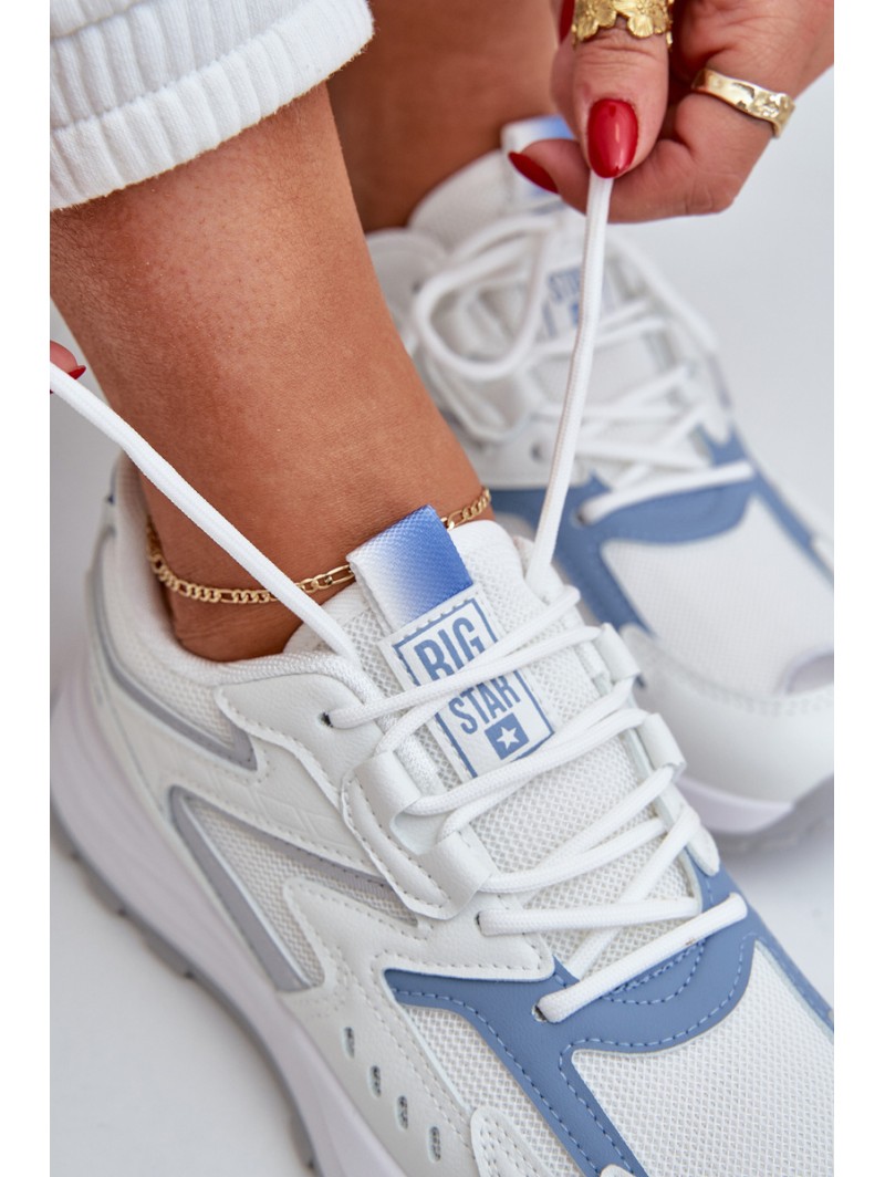 Ladies Sports Shoes Big Star NN274A094 HI-POLY SYSTEM White-Blue