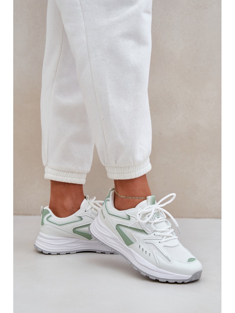 Ladies Sports Shoes Big Star NN274A095 HI-POLY SYSTEM White-Green