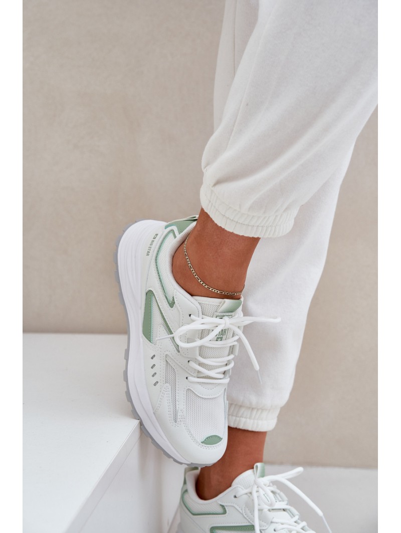 Ladies Sports Shoes Big Star NN274A095 HI-POLY SYSTEM White-Green