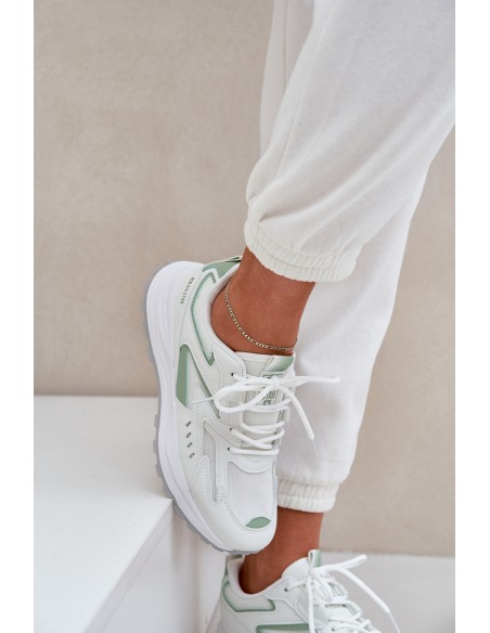 Ladies Sports Shoes Big Star NN274A095 HI-POLY SYSTEM White-Green