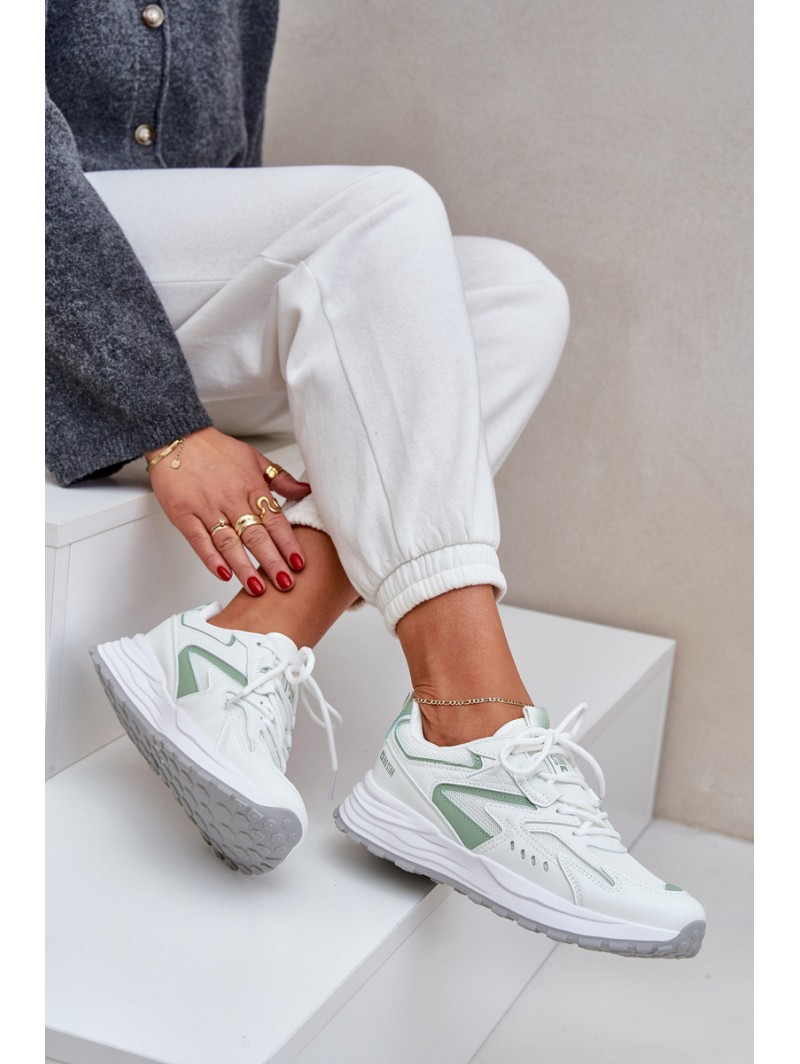 Ladies Sports Shoes Big Star NN274A095 HI-POLY SYSTEM White-Green