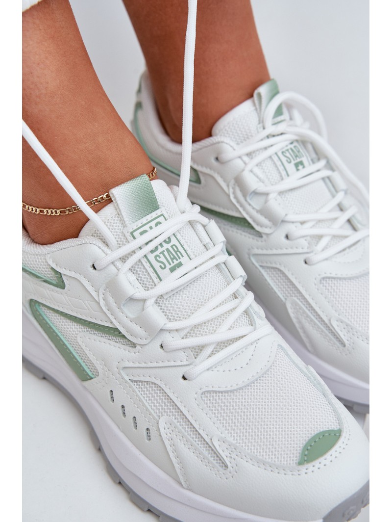 Ladies Sports Shoes Big Star NN274A095 HI-POLY SYSTEM White-Green
