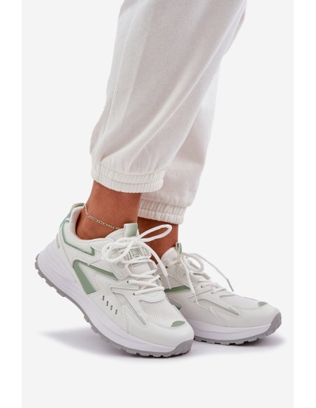 Ladies Sports Shoes Big Star NN274A095 HI-POLY SYSTEM White-Green