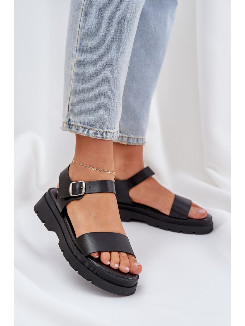 Women's Platform Sandals Black Evaretha