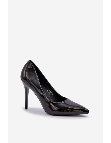 Patented High Heels With Pointed Toes Black Omenra