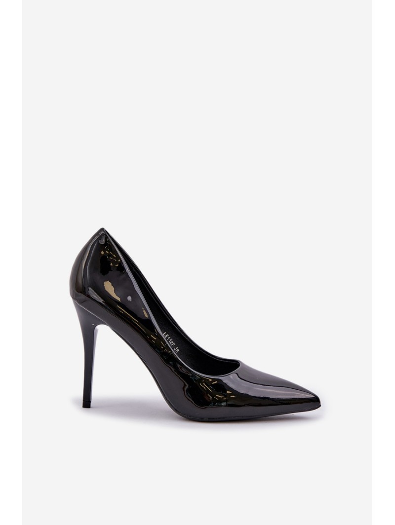 Patented High Heels With Pointed Toes Black Omenra