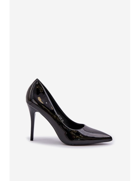 Patented High Heels With Pointed Toes Black Omenra