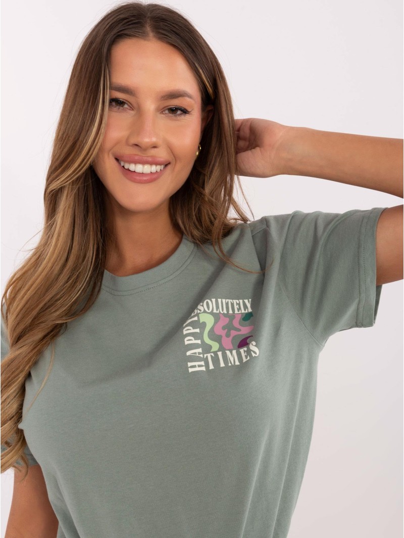 T-shirt-D12022AC02645G-pistacjowy