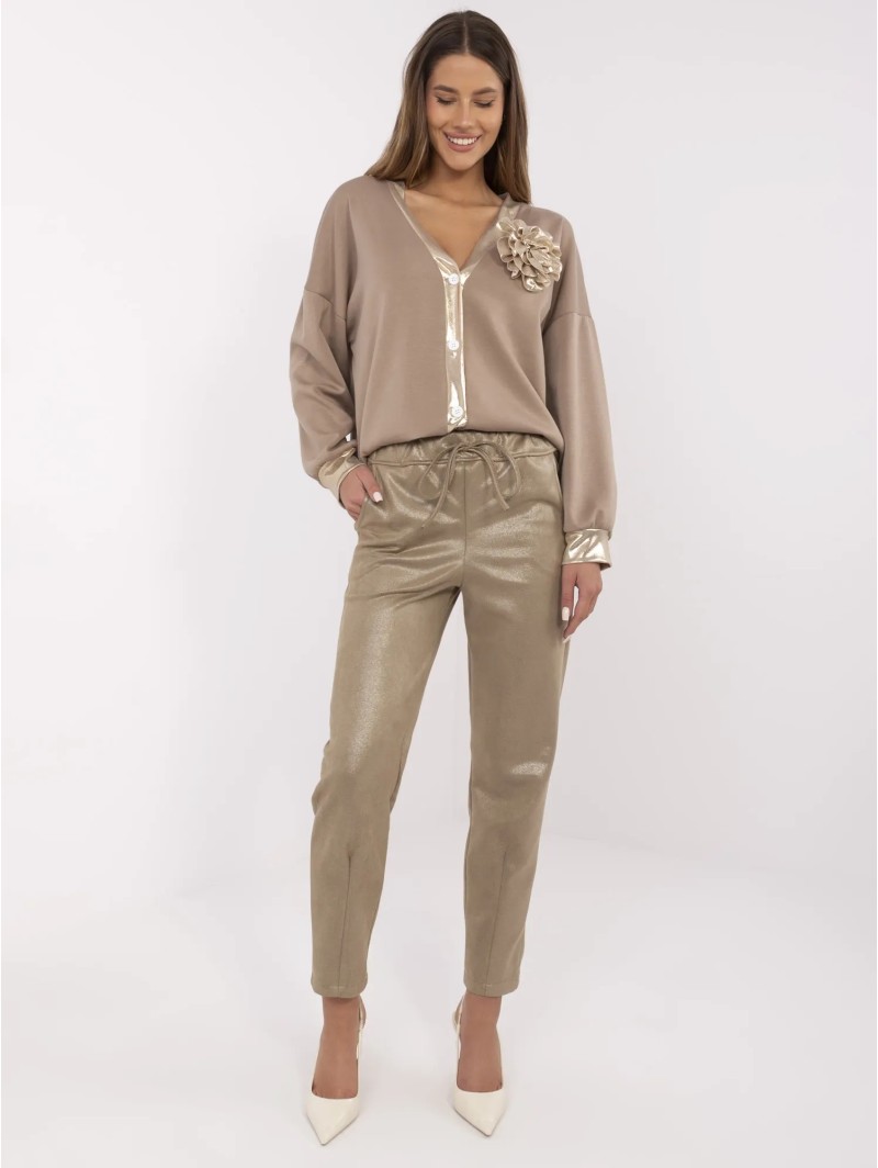 Spodnie-MI-SP-P56901.29-ciemny bezowy