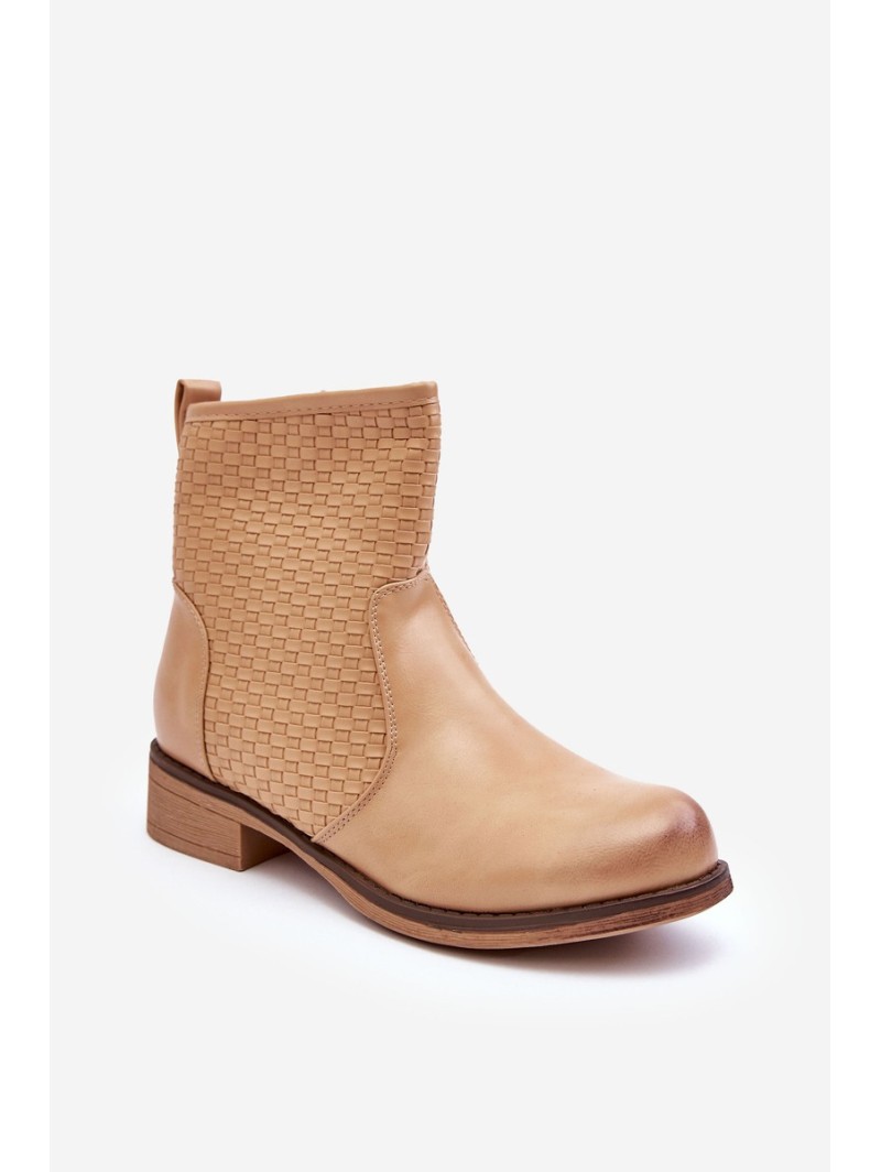 Women's Woven Boots Beige Chilly