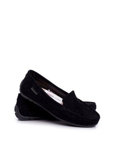 Morreno Women's Black Suede Moccasins