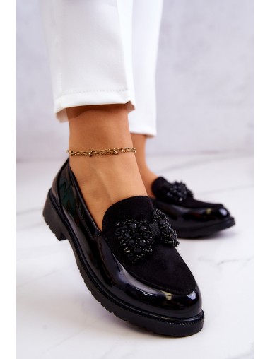 Elegant Patent Loafers Black S.Barski HY51-318 Belize