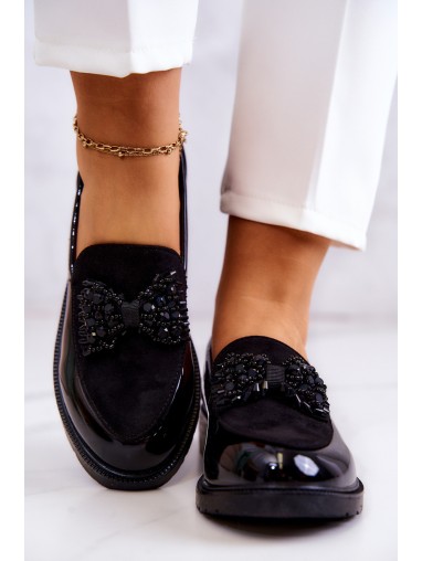 Elegant Patent Loafers Black S.Barski HY51-318 Belize