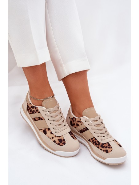 Sportiniai batai Sneakers Moteriški Panther Beige-Brown Galabis