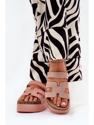 Slippers On A Massive Platform Pink Daldiva 2