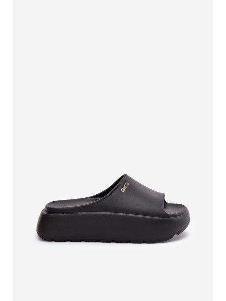 Ladies Foam Slippers On Platform Big Star RR274A567 Black