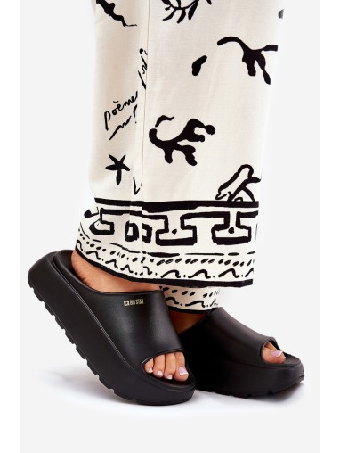 Ladies Foam Slippers On Platform Big Star RR274A567 Black