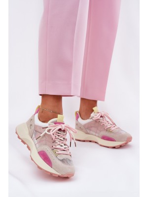 Suede Sports Shoes Sneakers Women's 66725 Multicolor Vinceza