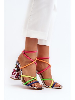 Fashionable High Heel Sandals Multicolour Josette 2