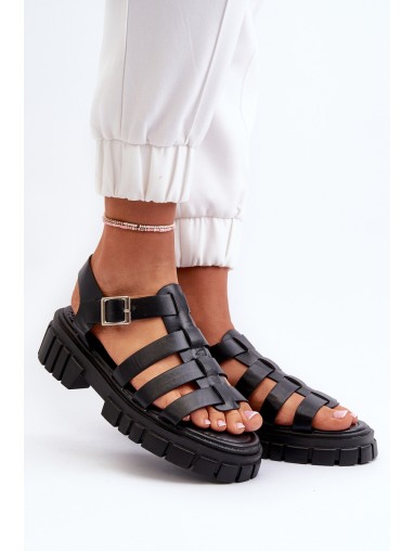 Women's Black Roman Sandals Rosarose