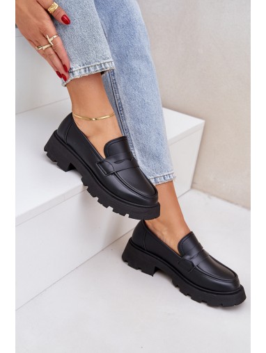 Women's Moccasins Made Of Eco Leather Black Sendall