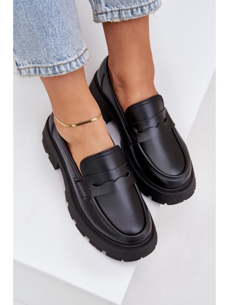 Women's Moccasins Made Of Eco Leather Black Sendall