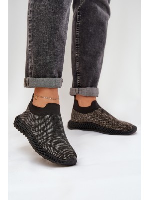 Ladies Slip-On Sports Shoes With Decoration D&A TW121 Black