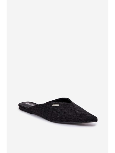 Ladies Slippers With Pointed Toes Big Star RR274210 Black